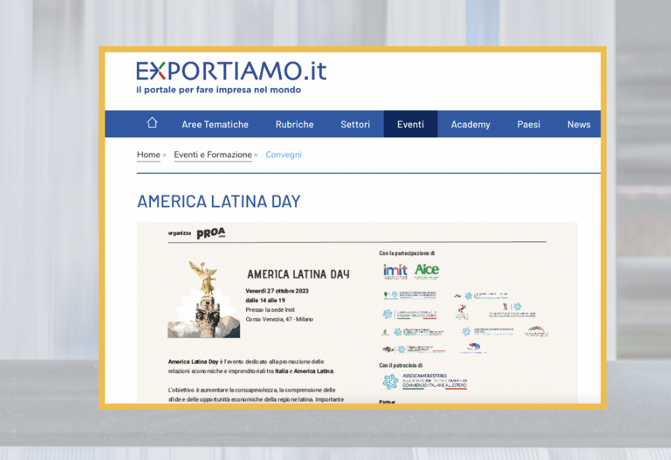 Exportiamo.it America Latina day 2023